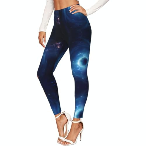 Galaxy Planet tryck yogabyxor för kvinnor leggings träning loungebyxor | Dam stretch leggings dam yogabyxor magkontroll, för träning pilates cykling