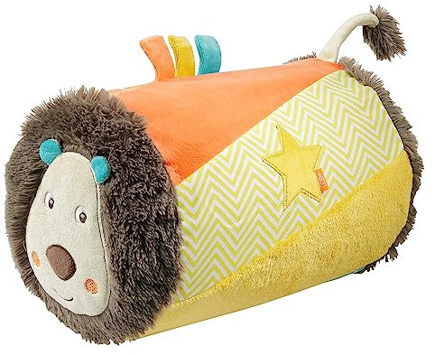 Fehn 066326 Krabbelrolle Löwe – Krabbel-Hilfe im lustigen Löwen Design für Babys und Kleinkinder ab 6+ Monaten – Maße: ø 22 x 34 cm