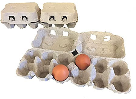 Generico Lot de 51 boîte à œufs en carton Blanc