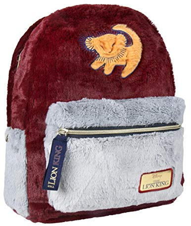CERDÁ LIFE'S LITTLE MOMENTS - Disney Der König der Löwen Rucksack Kinder | Samtige Kinder Rucksack Mädchen für Freizeit oder Schule - Offizielle Disney Lizenz, Mehrfarbig, Einheitsgröße