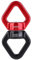 Fictory Swivel Connector 30KN, Twister Drehwirbel, 360 ° Drehbar Outdoor Rotationsgerät Sicherster Swing Schwenkverbinder für Klettern, Yoga, Hängematte, Aerial Dance(rot schwarz)