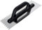 Toolty Professional Stainless Steel Square Notched Trowel, Tiling Trowel, Plastering Trowel -480mm, 10x10mm - for Adhesive mortars - Plastic Handle, Tile, Tiling, Adhesive, DIY - TLTY-6610