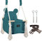 NATILU® Babyschaukel Set Indoor Outdoor | Bär Quilted Peacok | Schaukel | Kinderschaukel | Kindergartenschaukel | Kleinkindschaukel | Holzschaukel | Schaukelsitz | Swing ab 6M+ für Zuhause, Garten