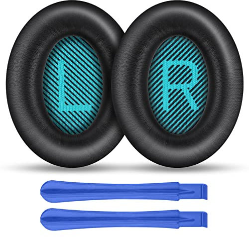 Ainiv Coussinets Casques pour Bose, Oreillette de Remplacement Compatible avec Bose QuietComfort 15 QC15 QC2 QC25 QC35 QC35II AE2 AE2i AE2w SoundTrure SoundLink Casque Circum-Aural(Bleu)