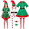 Raveparty Elfen Kostüm Kinder Damen Herren, Weihnachtsfrau Kostüm Kinder Damen Herren, Weihnachtsmann Kostüm Kinder Damen Herren, Weihnachtskostüm Party Kostüm Karneval Party, 140, COSATC06625-140_99