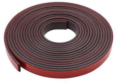 Sarini Nastro Magnetico Flessibile 1.2 cm x 3 m Striscia Magnetica con Forte Autoadesivo - Rotolo Magnetico Ideale per progetti di Artigianato e Fai da Te,Frigorifero e Lavagna cancellabile a Secco