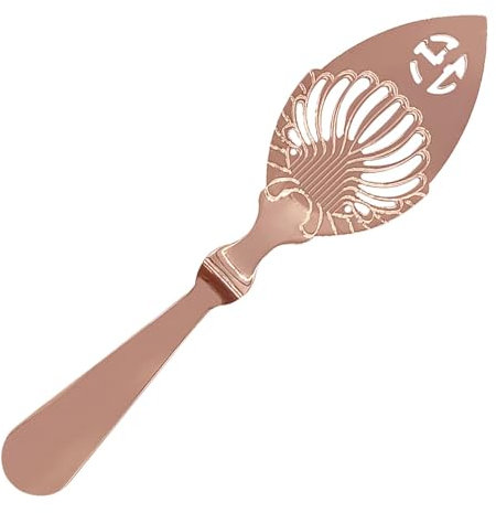 Cuchara de absente, cuchara de filtro de amargos con diseño hueco, cuchara de fuente de absenta de acero inoxidable 304, cuchara de cóctel, taza de vidrio, filtro de bebida, herramienta de de