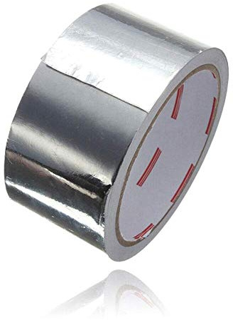 TXGJWRA Self Adhesive Tape Aluminium Foil Tape, 15Mm X 50M Aluminium Foil Adhesive Tape Rolls for HVAC Repair Ducts Insulation Dryers Jewellery Making Craft,One Color-8mm x 50m