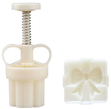 Mondkuchenform, Mungbohnenkuchenform, Keksstempel für Mitte Herbst, Schleifen, Muster, Mondkuchen, Gebäck, Schneehaut