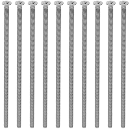 NUOBESTY 10 Pezzi Viti in Acciaio Inox Lunghe Per Prese Elettriche E Piastre a Muro Viti Di Uscita Estese Per Fissaggio Scatole Elettriche Autofilettanti Per Manutenzione Domestica