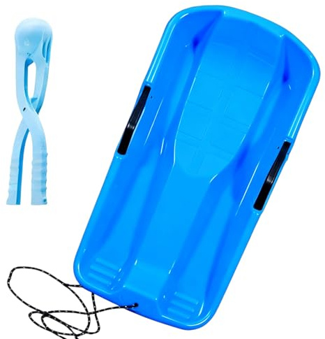 Trineo De Plásticos para Niños, Trineos De Nieve para Niños Y Adultos, Juguetes Ligeros De Invierno para Exterior, Trineo Infantil Resistente, para Playa, Montañas, Hielo, Hierba, Arenas, Hombres