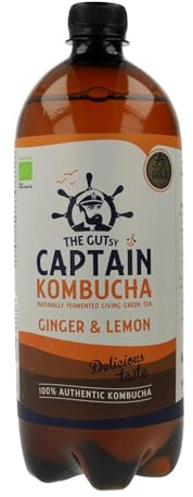 Captain Kombucha Bio Gingembre et Citron 1L