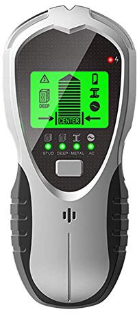 Escáner buscador de espárragos, detector de explorador de pared, detector de centro electrónico 4 en 1 para detectar pernos de espárragos, profundos, metal, madera y cables AC, pantalla LCD HD