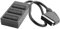 PADCR Audio Video Verteiler, 1 Scart-Stecker männlich auf 3 Scart Buchse Kupplung weiblich, mit 40cm Kabel, Schwarz