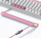 MAMBASNAKE Custom Spiral Tastaturkabel und Aviator Cable Winder Set – Aviator Cable Fixed Rod Metall Gewichtsstange + Spiral USB-C-Kabel mit Abnehmbar Luftfahrtstecker von Gaming-Tastaturen - Rosa