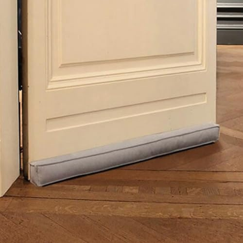Rori Fermaporte magnetico per porte 90 cm – Paraspifferi per protezione porte – Guarnizione porta grigio chiaro – Contro correnti d’aria e rumore – Fermaspifferi quadrato – Varie dimensioni e colori