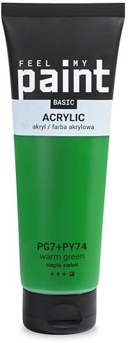 FeelMyPaint Acrylfarbe (Warmes Grün, 120 ml)