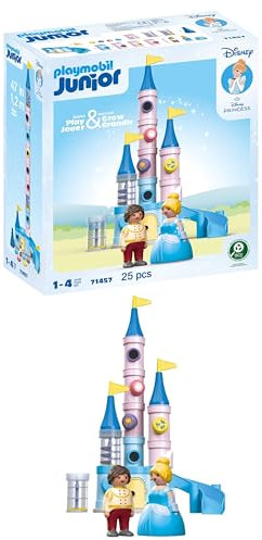 PLAYMOBIL JUNIOR | Disney | Cinderellas Schloss | nachhaltiges Spielzeug für Kinder ab 1 Jahr | 71457