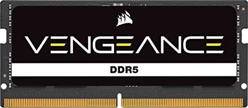 CORSAIR Vengeance SODIMM DDR5 RAM 32GB (1x32GB) 5200MHz C44-44-44-84 1.10V Intel XMP 3.0 Laptop-Speicher – Schwarz (CMSX32GX5M1A5200C44)