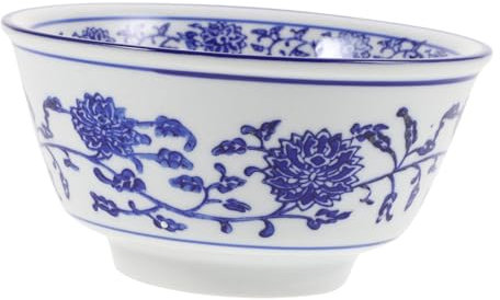 Cabilock Elegante Ciotola in Porcellana Bianca - Ciotola Multifunzione Perfetta Per Insalata Zuppa Snack Decorativa