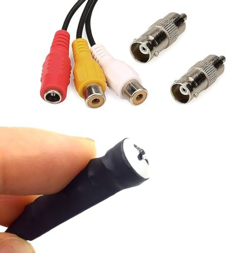 CNDST Mini caméra de sécurité Espion HD à 90 degrés 1000tvl Pipe Snake Hidden Mini caméra de Surveillance CCTV Mini caméra de Surveillance analogique à vis