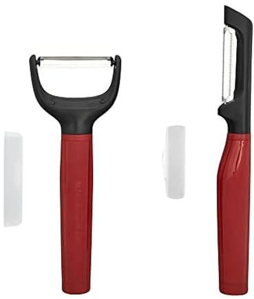 KitchenAid Universal Y and Euro Peeler Set, 2 Piece, Empire Red