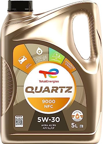 TotalEnergies Quartz 9000 NFC 5W-30, Huile moteur essence et Diesel, 5 litres