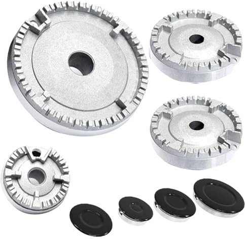 KJKVIVH Cooker Hat Set Stove Lid, Upgraded Gas Burner Flame Cap Fits Most Gas Stove Burners