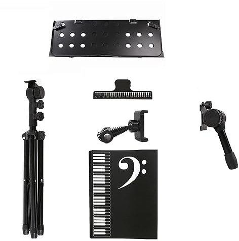 ISTOVO Tragbare Notenständer Klappbar Notenständer Bücherregal Musik Gitarrenteile Zubehör