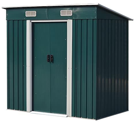 Garden Storage Shed Metal 6 x 4 FT Outdoor Box