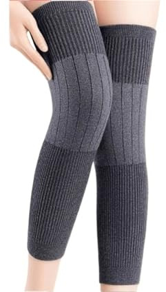 Rodilleras Compresion Rodilleras Elásticas Transpirables Cálidas De Felpa Unisex For Protección De Rodilla En Climas Fríos Deporte(G,XL)