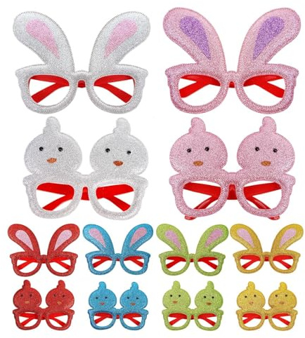 Bunny Glasses 12 Pieces Cute Animal
