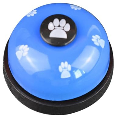 Jectse Lot de 2 Cloches de Dressage pour Chien avec Base Antidérapante, Cloche Interactive pour Pot pour Animaux de Compagnie, Sonnette pour Chien avec Anneau Transparent pour l'entraînement aux