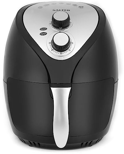 Salter EK2818HV2 3.2L Air Fryer - Compact, Hot Air Circulation, Oil Free, Removable Non-Stick Basket, Temperature Control To 200°C, 7 Functions, Small Household & Student Suitable, 30 Min Timer, 1300W