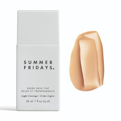 Summer Fridays Sheer Skin Tint Moisturizer with Color & Hyaluronic Acid - Helps Reduce Irregular Skin Tone - Sheer