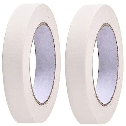 Nastro Di Carta - 2 Rotoli Di Nastro Carta Per Imbianchino 10mm 20mm 30mm 40mm 50mm 80mm 100mm X 50 M - Verniciatura - Nastro Per Mascheratura Nastro Adesivo Carta ( Color : White , Size : 2cm x 50m )