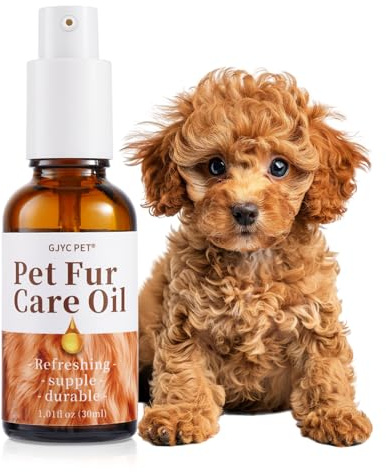 GJYC PET Olio per la cura della pelliccia degli animali domestici, districante, riduce lo spargimento, aggiunge lucentezza con collagene e oli naturali, balsamo senza risciacquo per cani e gatti, 30