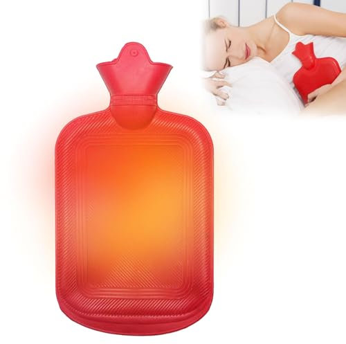 Wärmflasche Ohne Deckel, Thermoplastische Wärmflasche, Wärmflaschen-Set, Geeignet Als Geschenk für Kinder und Erwachsene, Sicher