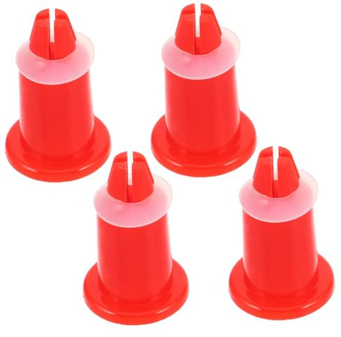 PRETYZOOM Patas De Soporte Para Básculas Digitales, Patas Niveladoras De Plástico Naranja, Accesorio Para Bandejas De Pesaje, 4 Piezas, Compatible Básculas Electrónicas De Cocina