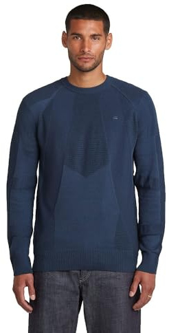 G-STAR 8719965012981 Sudadera para Hombre, India Ink/Salute D26777-c259-h737, S