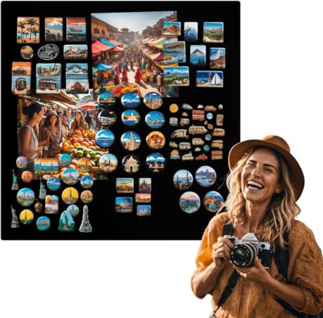 Anwicar Pizarra Magnética - Tablero magnético de 50x50 cm de acero - Ideal para imanes y notas - Pizarra magnética para escribir - incl. kit de montaje - Negro