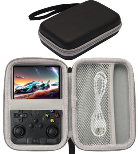 Custodia rigida per il trasporto compatibile con la console di gioco portatile R36S/R36 PRO/R40S PRO, borsa portaoggetti in EVA per accessori per console di gioco portatili da 3,5 pollici