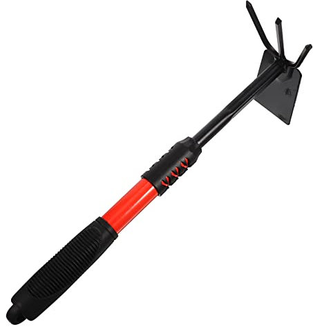 BESPORTBLE Houe De Jardinage Acier Robuste à Double Usage Outil De Désherbage Portable pour Jardin Parfait pour Jardinage Extérieur Et Entretien des Plantes