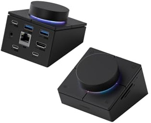 Hagibis Hub USB C con Botones de Acceso Directo, estación de Acoplamiento RGB Tipo C con HDMI 4K a 60Hz, 100W PD, 5Gbps USB-C, 2 USB 3.0, 2.5G RJ45, AUX, SD3.0, Micro SD3.0 para MacBook iPad Pro