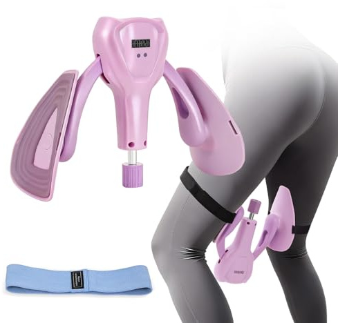 Attrezzo Interno Coscia Premium, Trainer Pavimento Pelvico Uomo Donna | Regolabile 50kg (110lbs) per Esercizi Kegel, Glutei, Gambe, Core Addome, Fitness Casa Pilates