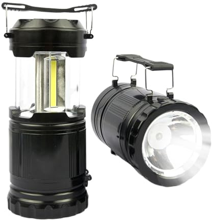 Luces de camping, linterna plegable para camping, funciona con pilas, luz colgante portátil, linternas que funcionan con pilas AA para cortes de energía, tormenta, iluminación de emergencia,