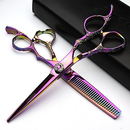 6'Coiffure modelage Studio Ciseaux Coiffeur Ciseaux professionnels Japon outils de ciseaux de coiffure ET ciseaux à effiler