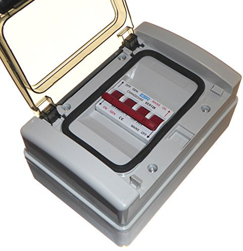 ESR Interruttore di trasferimento del generatore di commutazione del generatore di 125 Amp 240V in custodia impermeabile IP65