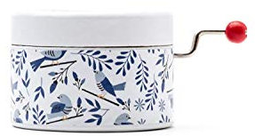 Charmante Singvögel-Spieluhr - Handkurbel, Exklusives esdemusica-Design - Perfektes Geschenk für Musikliebhaber. Mary Poppins fans. Chim Chim Cheree