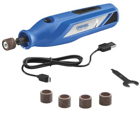 Dremel 7350-PET 4V Pet & Dog Nail Grinder, Easy-To-Use & Safe Nail Trimmer, Professional Pet Grooming Kit - Works on Large, Medium, Small Dogs & Cats
